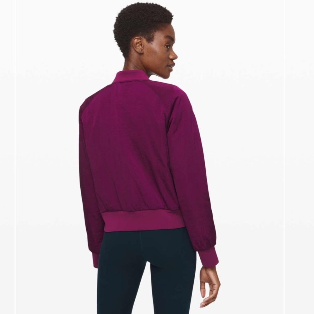 Lululemon Non-Stop Bomber Jacket *Reversible Marvel Purple Color - Picture 2 of 15